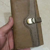 کیف پول چرم طبیعی دستدوز