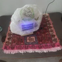 تابلو فرش قدیمی و سنگ نمک