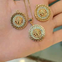 نیم ست ورساچه نگینی با زنجیر|بدلیجات|تهران, جمالزاده|دیوار