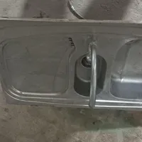 سینک ظرف شویی سالم با شیر اهرمی|آب‌چکان و نظم‌دهنده ظروف|چهاردانگه (تهران), |دیوار