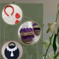 کیف و صندل مکرومه