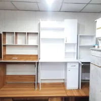 ست میز تحریر و کتابخانه صندلی دراور به صورت جدا