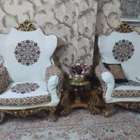 مبلمان 9 نفره همراه عسلی|مبلمان خانگی و میز عسلی|خرمآباد, |دیوار