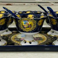 تعدادی ظروف آنتیک دنسی و سورمه ای نو (چک چهارماهه)|صنایع دستی و سایر لوازم تزئینی|یزد, |دیوار