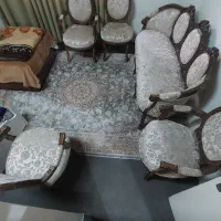 مبل ۷ نفره سلطنتی|مبلمان خانگی و میز عسلی|بندر انزلی, جهانگانی|دیوار