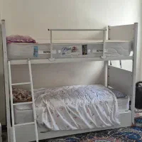 تخت خواب دو طبقه بزرگسال همراه با تشک