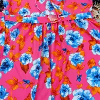 پیراهن کرپ گلدار|لباس|رشت, نظری|دیوار