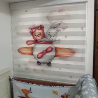 فروش پرده زبرا اتاق کودک طرح دلخواه