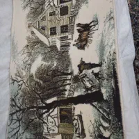 تابلو فرش منظره برفی برای کادو مناسب