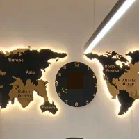 تابلو نقشه جهان|تابلو، نقاشی، عکس|گرگان, |دیوار