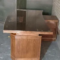 میز مدیریت دسته دوم تمام چوب