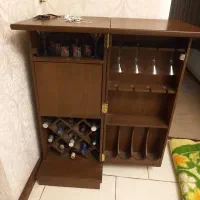 میز بار  زیبا چوب گردو  سفارش ساز  نو|بوفه، ویترین، کنسول|تهران, مینای جنوبی|دیوار