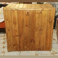 میز پیشخوان،کانتر ۲طبقه ترمو وود،پایه و فریم فلزی