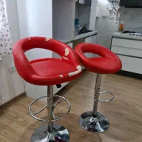 دوتا صندلی اپن وبوفه چوبی