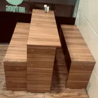 میز وصندلی ملامین گردویی|کافیشاپ و رستوران|رشت, پستک|دیوار