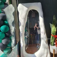 تابلو لوستر میز و آینه دکوری پاپیه ماشه