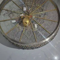 لوستر کریستالی ترکیه ای قطربالای60،شیک وچشم نواز|لوستر و چراغ آویز|شیراز, زرهی|دیوار