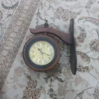 ساعت چوبی ۲طرفه وچوب روسی