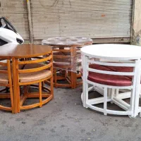 میز ناهار خوری کم جا گرد