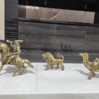 ۳عددمجسمه  برنز اصل اصل