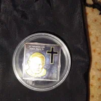 سکه نقره ۹۹/۹۹ پرسپولیس و یادبود پاپ|کلکسیون سکه، تمبر، اسکناس|اهواز, کوروش|دیوار