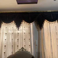 پرده حریر|پرده، رانر، رومیزی|یزد, |دیوار