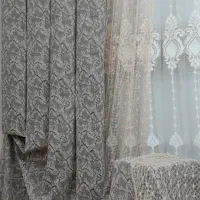 پنل های پرده نو طرح سنگی با سایه گیپور|پرده، رانر، رومیزی|تهران, دولاب|دیوار