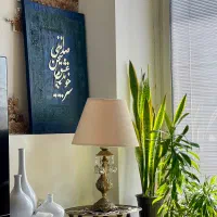 فروش تابلو دکوراتیو با ورق طلاو خوشنویسی اصیل۶۰×۸۰|تابلو، نقاشی، عکس|تهران, گیشا|دیوار