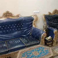 مبل سلطنتی ۹نفره با روکش و ۳ میز عسلی|مبلمان خانگی و میز عسلی|شهریار, شهریار|دیوار