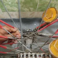 دوچرخه|دوچرخه، اسکیت، اسکوتر|خاش, |دیوار