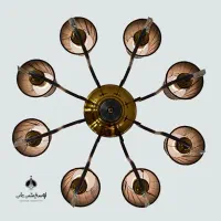 لوستر ۵ شعله فلزی|لوستر و چراغ آویز|اقلید, |دیوار