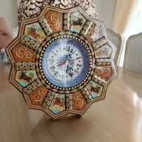 ساعت دیواری خورشیدی طرح خاتم و مینا کاری|ساعت دیواری و تزئینی|پرند, فاز ۵|دیوار