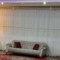 پرده و زیرپرده همراه چوب پرده ها و کتیبه