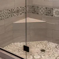 اجرای نمای سرامیک سنگ چسپی و دوغ آبی