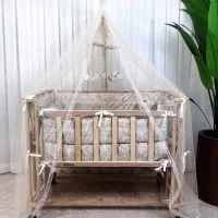 تخت و گهواره چوبی دیانا