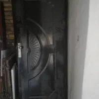 درب چوبی باکم وپنچره اهنی