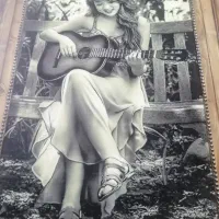 تابلوی دستبافت تبریز،چله ابریشم