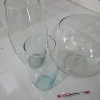 تنگ ماهی گلدان شیشه ای
