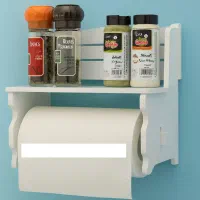 شلف دیواری جادستمالی رولی کاغذی ضدآب توالت حمامpvc|لوازم حمام|مشهد, مقدم|دیوار