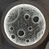 مجسمه ،تاتابلو ماه،دکور مغازه وقاب آیینه پینترستی|صنایع دستی و سایر لوازم تزئینی|پرند, فاز ۴|دیوار