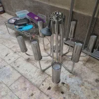 لوستر استیل ۸شاخه|لوستر و چراغ آویز|تهران, مسعودیه|دیوار