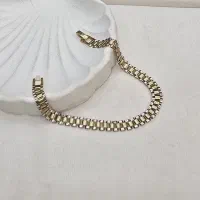 دستبند رولکس ترکیب دو رنگ