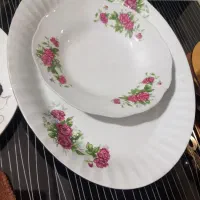 ظروف گل قرمز