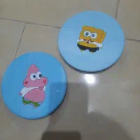 دیوار کوب سفالی پاتریک و باب اسفنجی