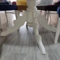 میز نهارخوری ۸ نفره سفید|میز و صندلی غذاخوری|قائم‌شهر, |دیوار