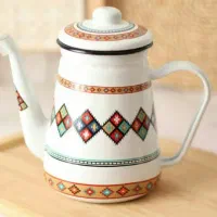 کتری تک ۳لیتری لعابی طرح سنتی جدید و به روز|قوری، کتری، قهوه‌ساز دستی|تهران, شوش (باغ آذری)|دیوار