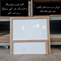 فروش یک عدد تخت یکنفره به همراه 2کشو چرخ دار