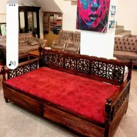 سینی چوبی|ظروف سرو و پذیرایی|قم, قلعه صدری|دیوار