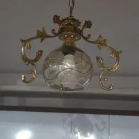 لوستر برنزی  آشپزخانه سیاه قلم