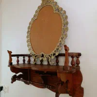 ایینه بزنز قدیمی مجسمه دار